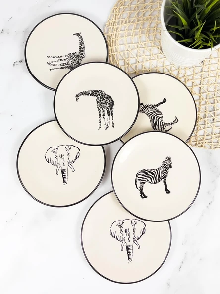 Finehome Jungle 6 Parça Pasta Takımı ürün görseli 1
