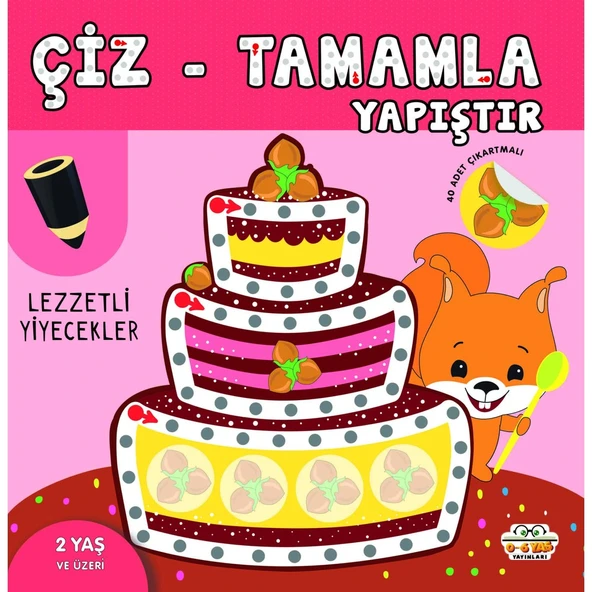 Çiz-Tamamla-Yapıştır / Lezzetli Yiyecekler ürün görseli 1