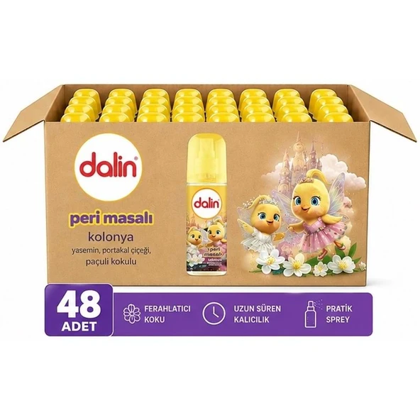 Dalin Bebek Kolonyası 150ML Peri Masalı (Yasemin-Portakal Çiceği-Paçuli Kokulu) (48 Li Set) ürün görseli 1
