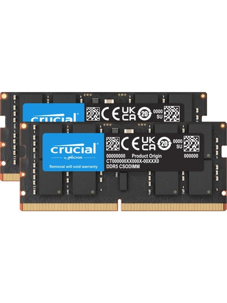 Crucial 32 GB (2X16) 6400 MHz CL52 CT2K16G64C52CS5 DDR5 Ram ürün görseli 1