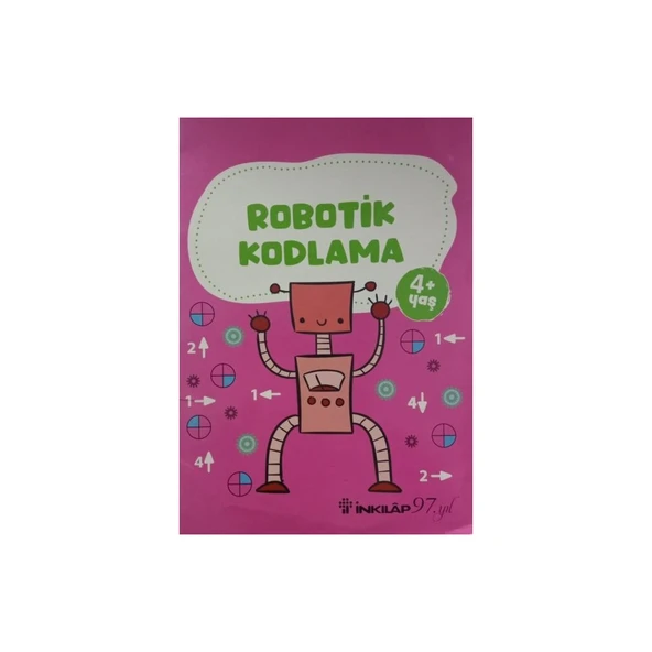 Robotik Kodlama Kitabı 4+ Yaş | Çocuklar Için Kodlama ve Zeka Geliştirici Eğitici Aktivite Kitabı ürün görseli 1