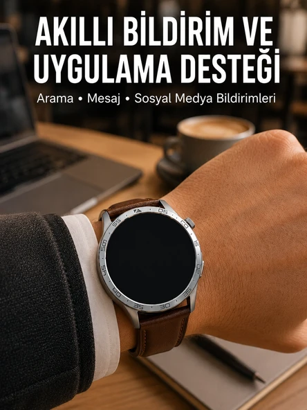 3 Kordonlu Bluetooth Görüşme Özellikli Akıllı Saat Seti ürün görseli 1