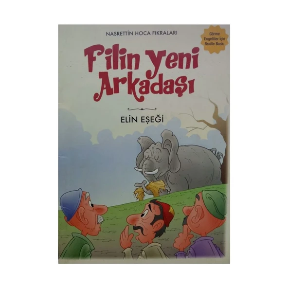 Braille Kabartma Kitap – Filin Yeni Arkadaşı | Görme Engelliler Için Dokunsal Okuma Kitabı | Eğitim & Hikaye Kitabı ürün görseli 1
