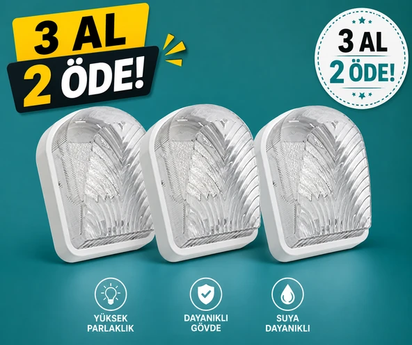 Mirsa Elektrik Gün Aplik Şeffaf 3 adet ürün görseli 1