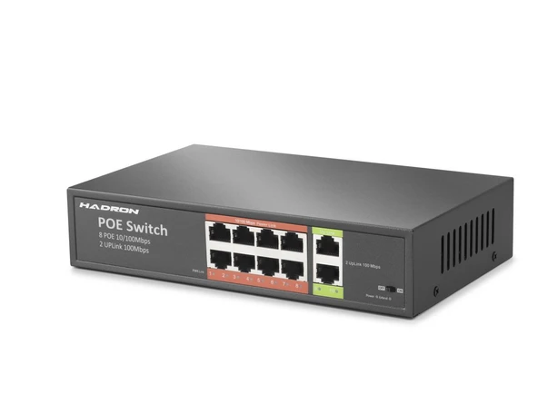 Aı Poe Switch 8 Port 2 Uplink 65W HDX1441 ürün görseli 1