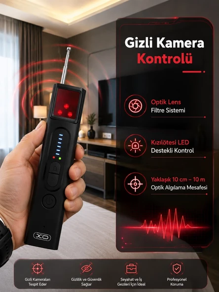 Gizli Kamera, Gps Ve Rf Sinyal Tespit Cihazı ürün görseli 1