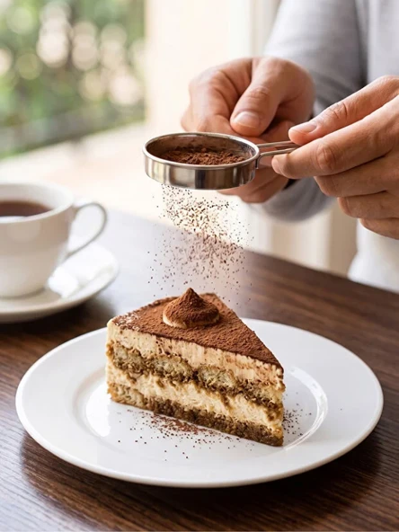 Mucit Home Kakao Pudra Şeker Eleme Süzgeç Seti Tramisu Süsleme Kakao Süzgeçi İnce Delikli ürün görseli 1