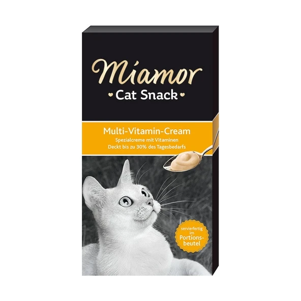 Miamor Kedi Ödül Maması Cream Multi Vitamin 6x15gr ürün görseli 1
