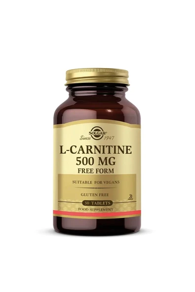 Solgar L-Carnitine 500mg 30 Tablet ürün görseli 1