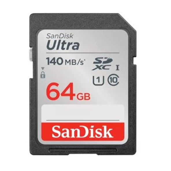 64GB SANDISK ULTRA SDXC 140MB/S SDSDUNB-064G-GN6IN ürün görseli 1
