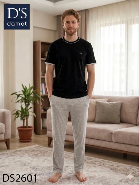 D's Damat 2601 Erkek Spring Kısa Kol Pijama Takımı ürün görseli 1