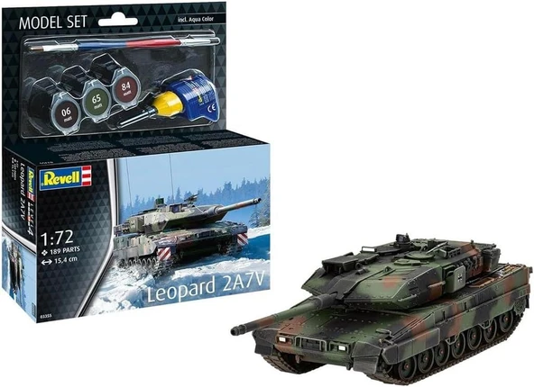 Revell Model Set 1:72 Leopard 2A7V 63355 ürün görseli 1