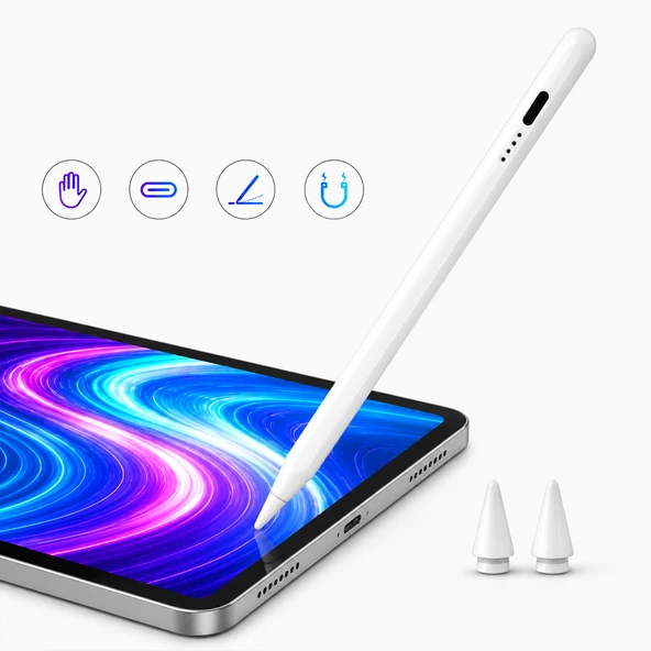 iPad Mini 5/6 Nesil ile Uyumlu NotePen Gen3 Stylus Kalem Avuç İçi Algılama Eğim Destekli ürün görseli 1