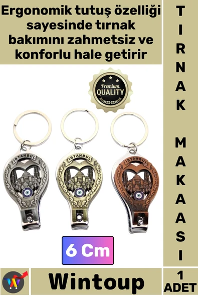 #TırnakMakası Çelik Hediye Şehir Desenli Şık El Ayak Fonksiyonel Bakım İstanbul Temalı Tırnak Makası ürün görseli 1