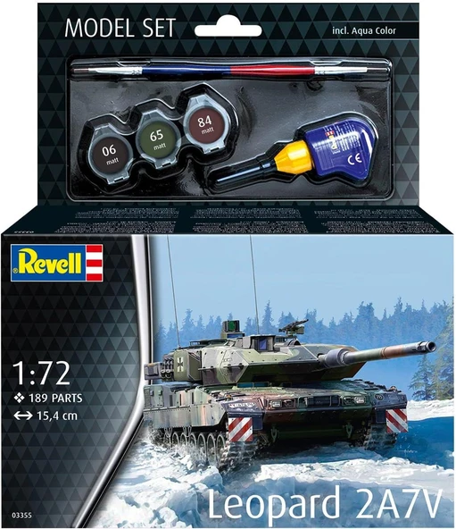 Revell Model Set 1:72 Leopard 2A7V 63355 - Resim 2