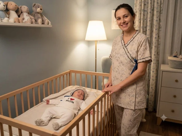 BASKILI ANNE BEBEK LOHUSA SET 3 Ay Kız ürün görseli 1