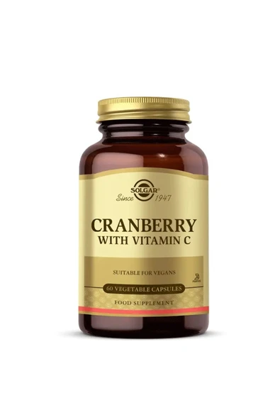 Solgar Cranberry With Vitamin C 60 Vegi Kapsül ürün görseli 1