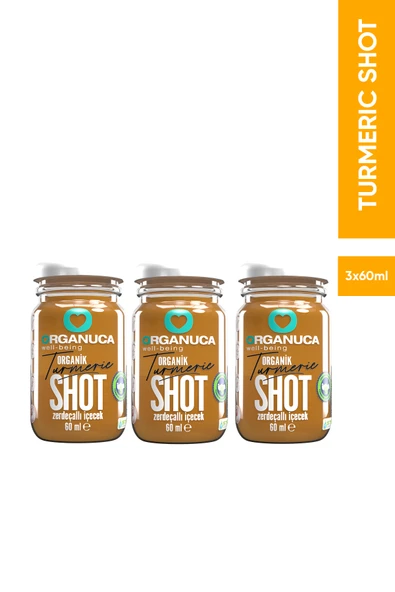 Organuca 3lü Organik Zerdeçallı İçecek Turmeric Shot 60ml ürün görseli 1