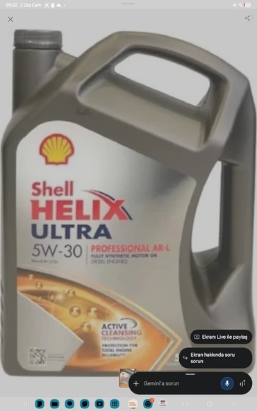 Shell Helix Ultra Ect Multi 5W-30 5 lt Motor Yağ - Resim 2