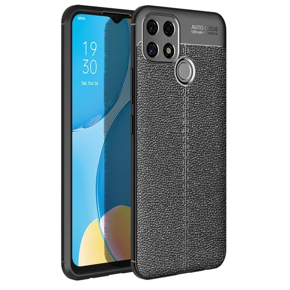 Oppo A15 Kılıf Auto Focus Kapak - Siyah ürün görseli 1