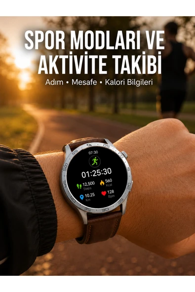 Bluetooth Bağlantılı Günlük Yaşam ve Spor Takip Akıllı Saati ürün görseli 1