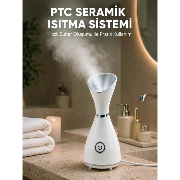 Nano İyonik Cilt Bakım Buhar Makinesi PTC Isıtma Sistemli ürün görseli 1