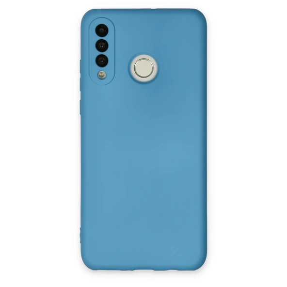 Huawei P30 Lite Kılıf Nano İçi Kadife Silikon - Mavi ürün görseli 1