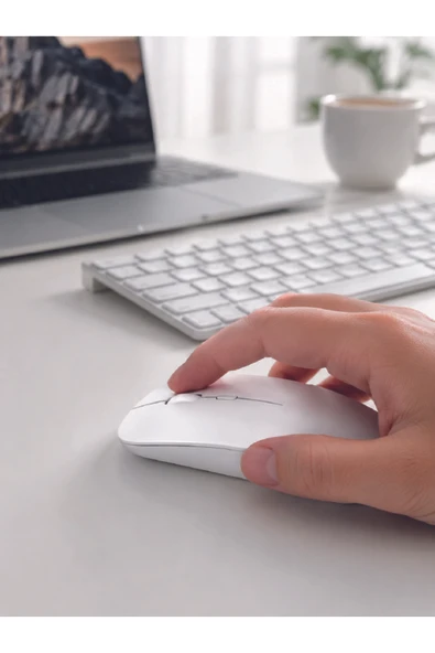 5000 DPI Bluetooth Kablosuz Mouse Hafif Ergonomik Sessiz Wireless Fare - Resim 4