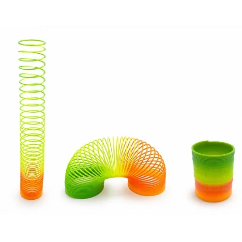 Rainbow Gökkuşağı Stres Yayı - Kutulu Küçük Boy Plastik Slinky Oyuncak ürün görseli 1