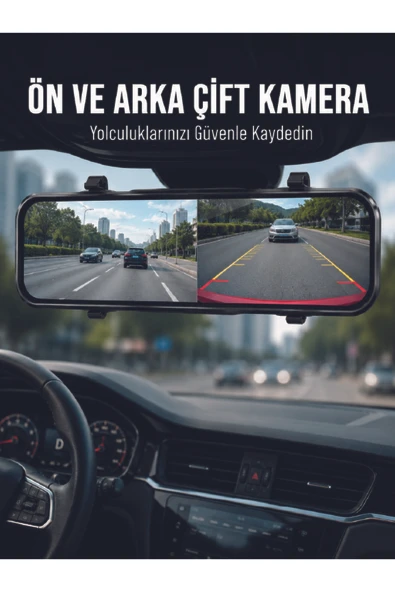 Ayna Carplay Dokunmatik Araç Multimedya Ekranı Ön Arka Kameralı ürün görseli 1