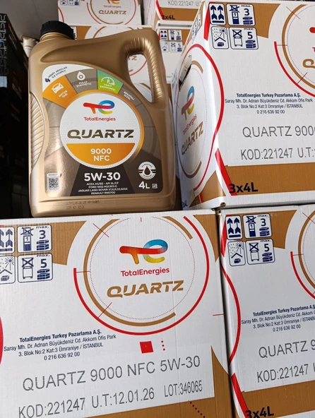 TOTAL QUARTZ 9000 NFC 5W-30 4 LT 2026 ÜRETİM ürün görseli 1