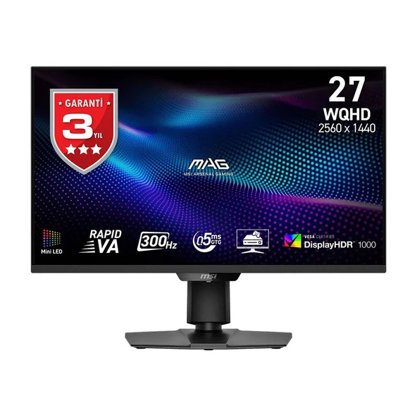 27 MSI MAG 274QPF X30MV 0.5MS 300HZ 2K WQHD ADAPTIVE SYNC PIVOT ürün görseli 1