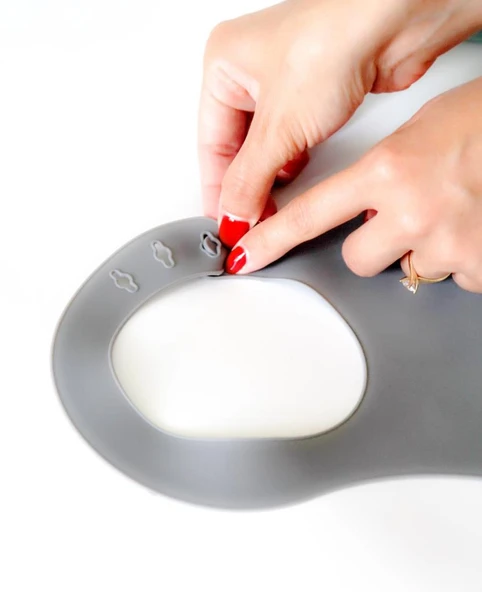 Mini Silikon Önlük 718 Gri - Resim 5
