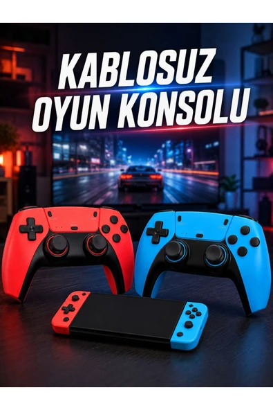 Kablosuz Oyun Konsolu HDMI Çıkışlı Çift Kontrolcülü Retro Oyun Seti ürün görseli 1