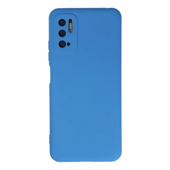 Xiaomi Redmi Note 10 5g Kılıf Nano İçi Kadife Silikon - Mavi ürün görseli 1