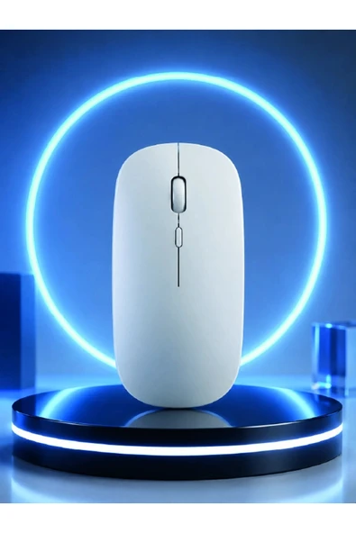 Profesyonel Kablosuz Bluetooth Mouse Çift Modlu Şarjlı Ergonomik Fare - Resim 4