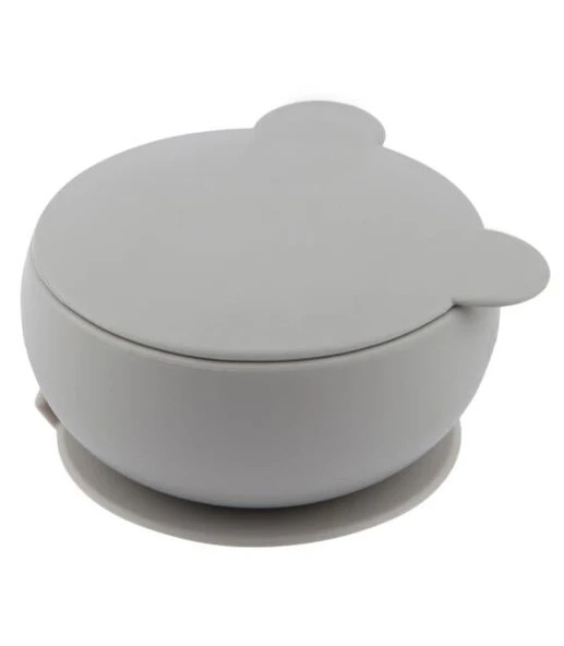 OiOi Silikon Kapaklı Kase Powder Grey ürün görseli 1