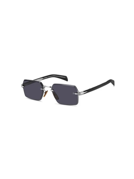 David Beckham DB 7109/S 85K IR Erkek Güneş Gözlüğü – Çerçevesiz Ruthenium Black Tasarım | Gri Cam | UV400 Koruma ürün görseli 1