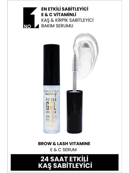 Sheida Fixing Gel Eyebrow & Eyelash Serum Sabitleyici Jel Kaş & Kirpik Serum ürün görseli 1