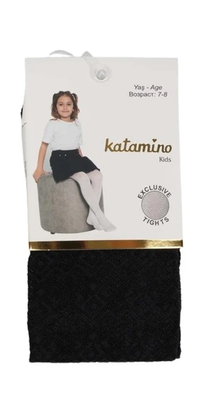 Katamino Sidney Desenli İnce Kız Külotlu k62291 Siyah ürün görseli 1