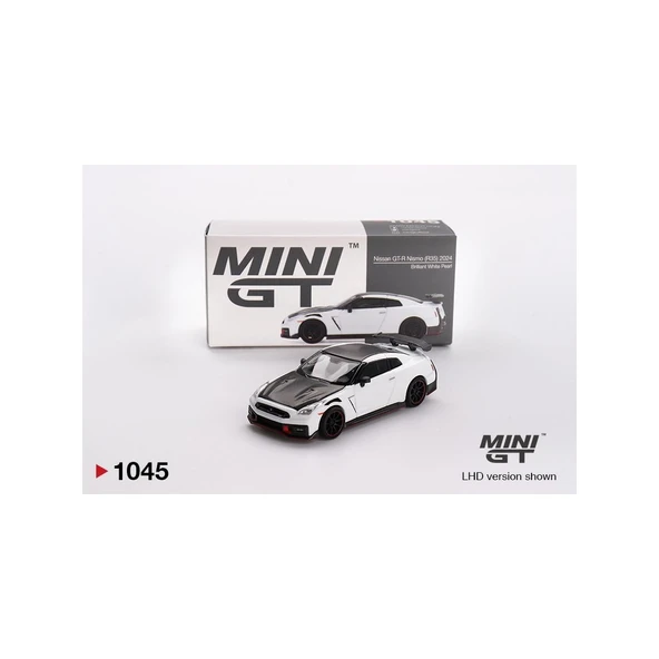 Mini GT 1:64 Ölçekli Nissan GT-R Nismo 2024 Brilliant White Pearl ürün görseli 1