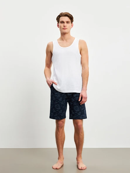 LC WAIKIKI Lacivert Standart Kalıp Erkek Pijama Alt Şort ürün görseli 1
