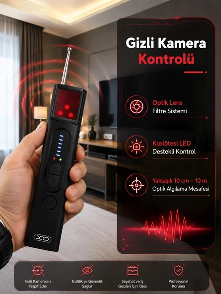 Gizli Kamera, GPS ve RF Sinyal Tespit Cihazı ürün görseli 1