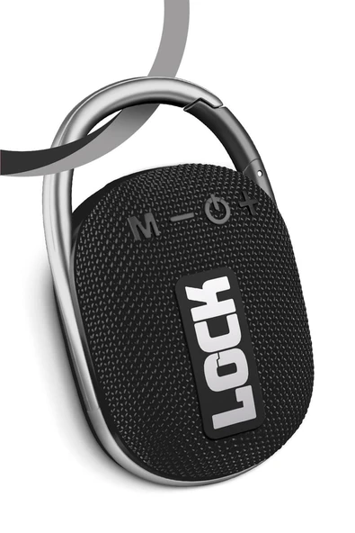 Powerway Lock Siyah Taşınabilir Bluetooth Hoparlör Kilit Özellikli Yüksek Ses Gücü ürün görseli 1
