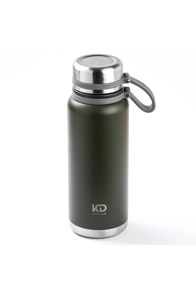 TNT-6941395981298-BOMB OKD-7066900Y-OKADI ÇELİK KAPAKLI YEŞİL PASLANMAZ ÇELİK TERMOS 900ML ürün görseli 1