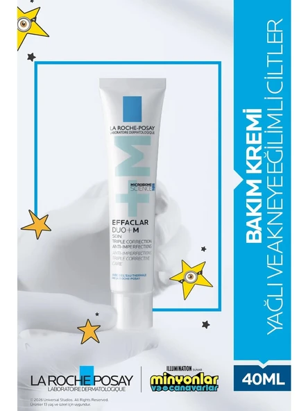 Effaclar Duo+M Nemlendirici Krem - Tüm Cilt Tipleri İçin Hafif Formül, 40 ml, Günlük Kullanım İçin İdeal ürün görseli 1