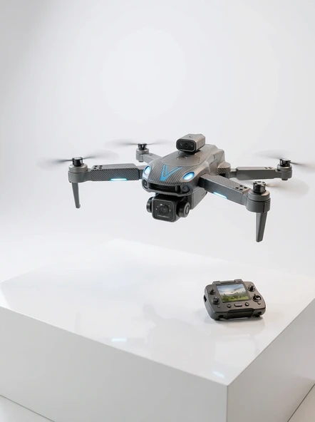 Canlı Görüntü Aktarımlı Katlanabilir Kamera Dron - Resim 5