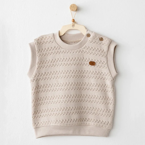 Andywawa AC26133 Wawa Exclusive Yelek Beige ürün görseli 1