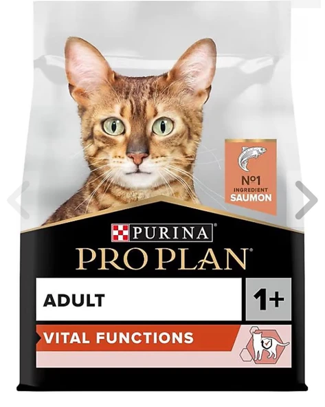 Pro Plan Vital Functions Somonlu Yetişkin Kedi Maması 10Kg ürün görseli 1