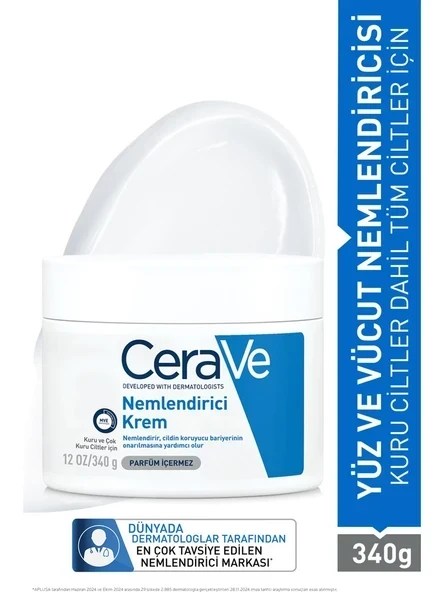 Cerave Moisturising Cream 340 gr Nemlendirici Krem cerave ürün görseli 1